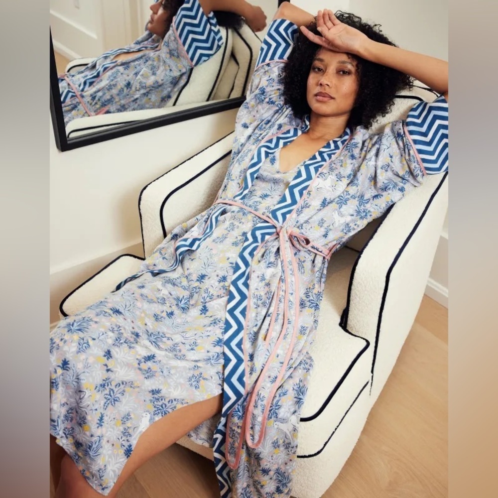 NWT Prinfresh Unicorn Organic Cotton Robe Size S/M